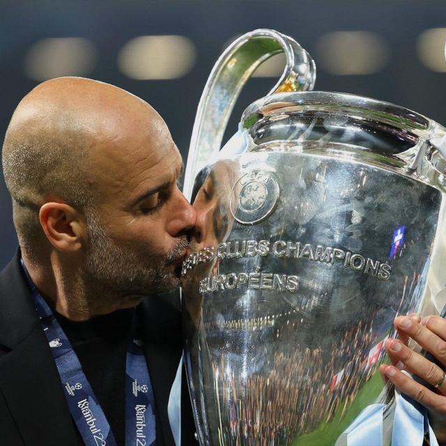 三冠×2，瓜迪奥拉：累、平静、满足，拿个欧冠太难了